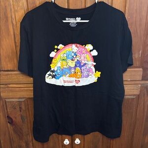 Sanrio Hello Kitty & Friends / Care Bears Women’s Casual Black T-Shirt Size XL